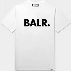 BALR. T-SHIRT BRAND STRAIGHT FIT LOGO ΛΕΥΚΟ