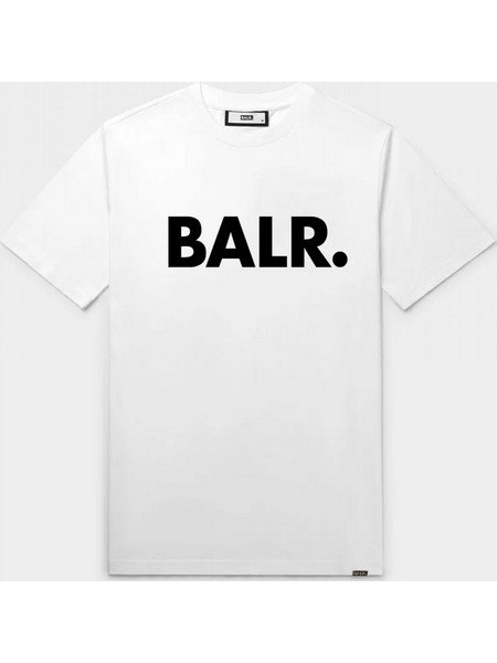 BALR. T-SHIRT BRAND STRAIGHT FIT LOGO ΛΕΥΚΟ
