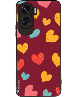 Sonique Heart Series Θήκη (Honor 90 Lite 5G) Μπορντώ