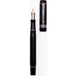 ΠΕΝΑ PARKER DUOFOLD BLACK PLATINUM TRIM FP (1102.1851.11)