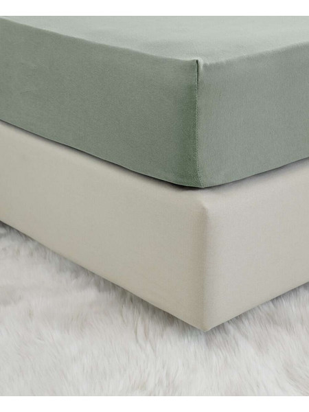 Nima Σεντόνι Ημίδιπλο με Λάστιχο 120x200+32 Unicolors Rock Green