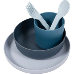 Bo Jungle B-Biodegradable Βρεφικό Σετ Φαγητού Βιοδιασπώμενο Blue 5τμχ