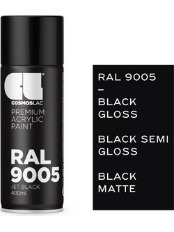 Titan Σπρέι Βαφής Μαύρο RAL9005 Gloss 400ml