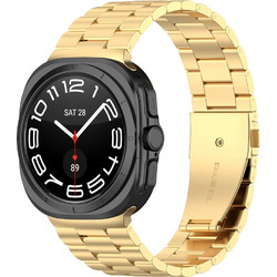 Techsuit Watchband W010 Λουράκι Μεταλλικό Gold (Universal 20mm)