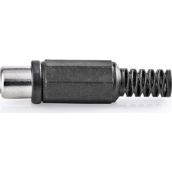 KAL ELECTRONICS XS-P041/B Βύσμα RCA θηλυκό μαύρο 10903