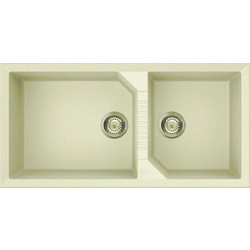 Elleci Tekno 490 Ένθετος Νεροχύτης Γρανίτη Bianco Antico 100x50cm