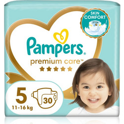 Pampers Premium Care Junior Πάνες No5 11-18kg 30τμχ