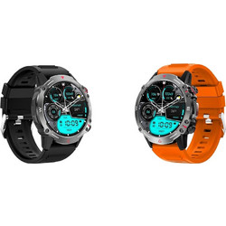 Smartwatch 1,43" Amoled display Trevi T-FIT 510A IP68 , 2 μπασελέ μαύρο-πορτοκαλί