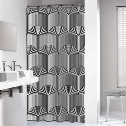Brave 180X200 Black Κουρτίνα Μπάνιου Πλαστική Sealskin