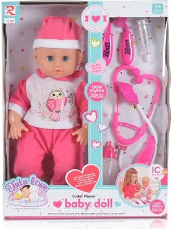Cangaroo Moni Κούκλα με Σετ Γιατρού 36cm