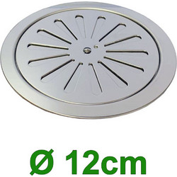 Σχάρα Σιφονιών Ασφαλείας O120mm Inox (03885)