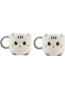 Φλιτζάνια I-Total White Cat set 2τεμ. XL2520D