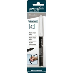 Pica Permanent Marker INSTANT white, Bullet Tip, 1-2mm Retail