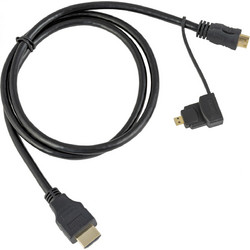 Feelworld Micro amp Mini to HDMI 2 in 1 cable 1 m MicroMini