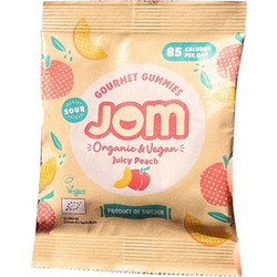 Jom Gourmet Gummies Juicy Peach Βιολογικά Ζελεδάκια Ροδάκινο 25gr