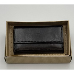 Emporio Valentini Ε21 Unisex Δερμάτινη Κλειδοθήκη Μαύρο