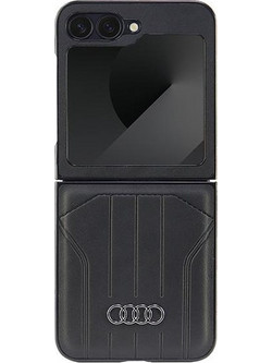 Audi Synthetic Leather MagSafe Case for Samsung Galaxy Z Flip 6 - Black