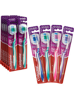 Colgate Zig Zag Soft Soft Toothbrush Οδοντόβουρτσα Ροζ Λευκή