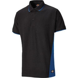 DICKIES ΜΠΛΟΥΖΑ POLO TWO TONE ΜΑΥΡΟ-ΜΠΛΕ
