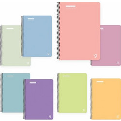 ΤΕΤΡΑΔΙΟ ΣΠΙΡΑΛ 3 ΘΕΜΑΤΩΝ Α4 GIPTA MACARON CADBOARD COVER 3-57-02