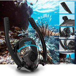 HJKB K2 Μαύρη Μάσκα Θαλάσσης Full Face G11092