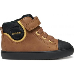 Geox Gisli Παιδικά Sneakers Μποτάκια Καφέ Μαύρα B461NC0MEFUCR69B