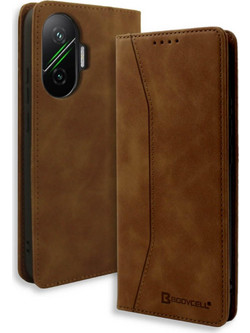 Bodycell Book Case Θήκη Πορτοφόλι Brown (Xiaomi Poco F7)