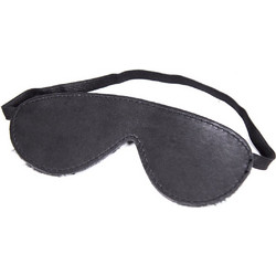 Vegan Leather Blindfold Mask Black