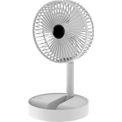 Yesplus Ys-1604 Επαναφορτιζόμενο Ανεμιστηράκι Γραφείο Επιτραπέζια 360 Περιστρεφόμενο Πτυσσόμενο - Λευκό