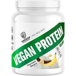 Swedish Supplements Vegan Banana Φυτική Πρωτεΐνη Γράμμωσης Χωρίς Λακτόζη 750gr