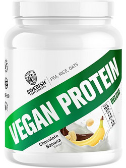 Swedish Supplements Vegan Banana Φυτική Πρωτεΐνη Γράμμωσης Χωρίς Λακτόζη 750gr