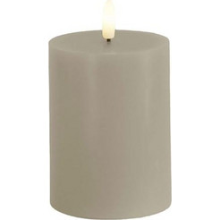 Κερί Μπαταρίας Sille Pilar Warm Grey Sirius (7.5x10 cm)