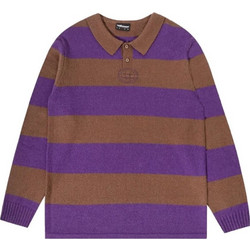 THE HUNDREDS Πουλόβερ Mo LS Rugby - BROWN