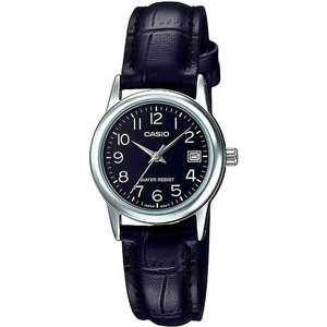 Casio Γυναικείο Ρολόι με Μαύρο Δερμάτινο Λουράκι LTP-V002L-1B Casio Γυναικείο Ρολόι με Μαύρο Δερμάτινο Λουράκι LTP-V002L-1B