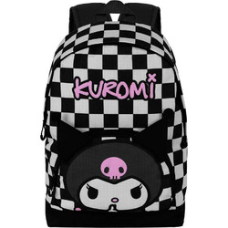 Karactermania Kuromi Hello Kitty Σχολική Τσάντα Πλάτης Δημοτικού Μαύρη Λευκή 08713