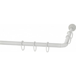 Γωνιακός Βραχίονας Ντους 90x90cm GREKON No1270, Λευκός