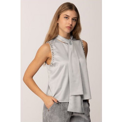 PINKO Τοπ Enriqueta Σατέν με δέσιμο και Στρας 105960A2YMII2