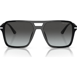 Prada PR 20YS 2AU0/9G Ανδρικά Γυαλιά Ηλίου Τετράγωνα Κοκάλινα Μαύρα με Γκρι Polarized Φακό