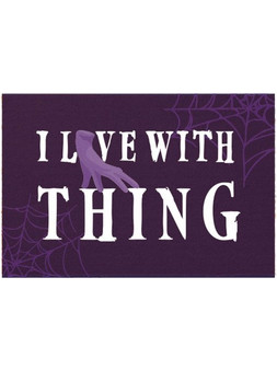 WEDNESDAY - I live with Thing - Doormat