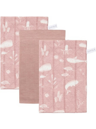 LITTLE DUTCH. Σετ 3 πανάκια μπάνιου Ocean Pink LD50520650