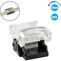 GloboStar(R) 70719 Αδιάβροχος Ταχυσύνδεσμος Ένωσης IP65 - Strip To Strip Connector για Ένωση 2 x Μονόχρωμες Αδιάβροχες Ταινίες LED Πλάτους 10mm
