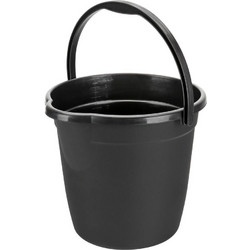 Κουβας Πλαστικος Με Χερουλι Bucky 10L Μαυρος LAMPA - 1 Τεμ