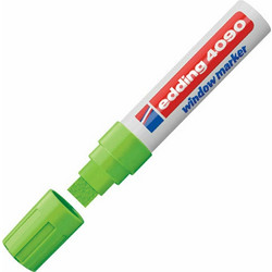 Μαρκαδόρος Edding Chalk Marker 4090 πράσινος μαυροπίνακα υγρής κιμωλίας για γυαλί λαχανί (4090011)