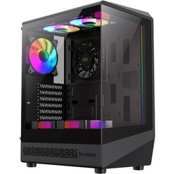 Gamemax Case ATX - Vista COC AB - 5 x 120 mm A-RGB Fans, MB Plate COC Fan - (GM-VISTA-COC-AB)