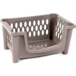 Homeplast Carina Καλάθι Αποθήκευσης Πλαστικό Μπεζ 48.5x34x25cm