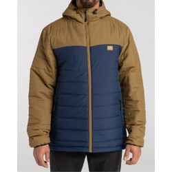 Billabong Surf Check Ανδρικό Μπουφάν Χειμωνιάτικο Puffer Καφέ Navy Μπλε F1JF36BIF2-221