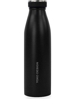 Μπουκάλι ανοξείδωτο θερμός Black Mat 500ML YOKO