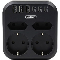 Andowl Q-PX320 Πολύπριζο Ασφαλείας 4 Θέσεων