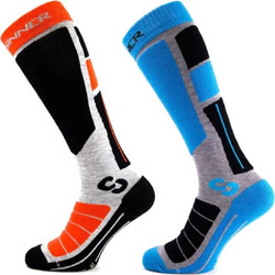 Κάλτσες unisex Pro Socks ΙΙ 2Pack Sinner Γκρι-Μπλε