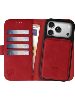 Θήκη iPhone 17 Pro Max Rosso Element 2 in 1 PU Πορτοφόλι - Red (8719246484483)